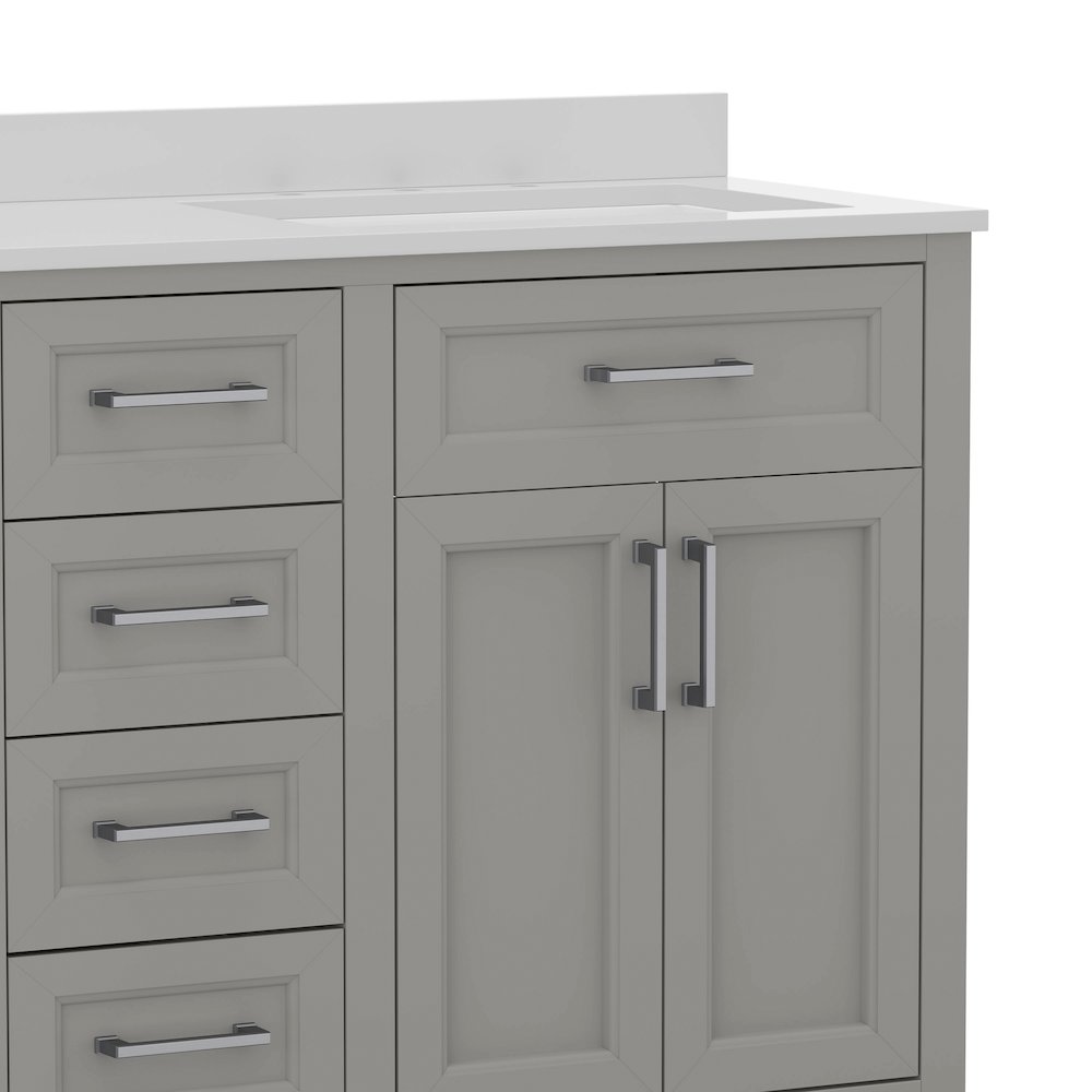 60 Inch Bathroom Double Vanity with 2 Sinks, 2 Storage Cabinets. Picture 12