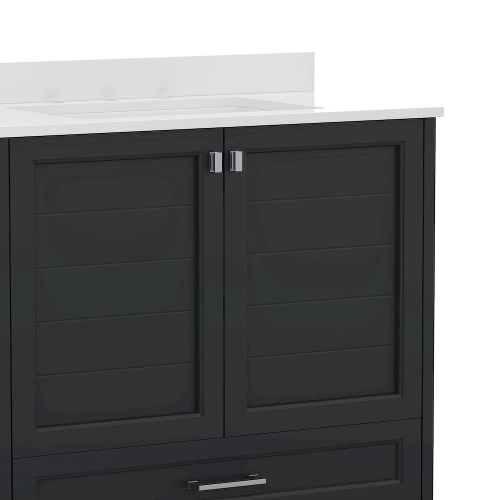 36in Bathroom Vanity with Sink, Storage Cabinet with Soft Close Doors, Black. Picture 12