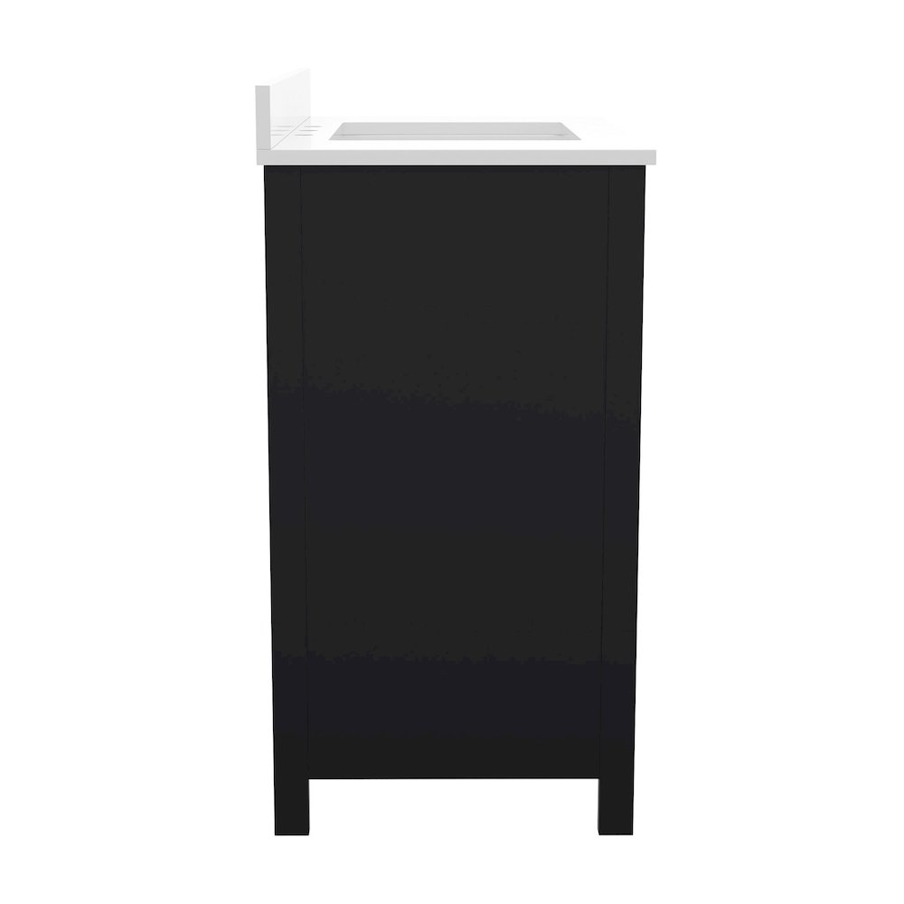 36in Bathroom Vanity with Sink, Storage Cabinet with Soft Close Doors, Black. Picture 10