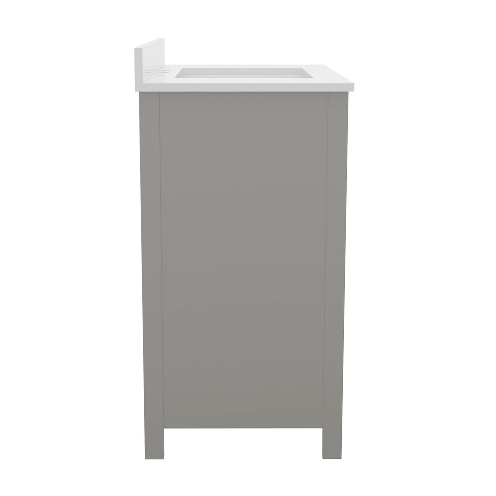 36in Bathroom Vanity with Sink, Storage Cabinet with Soft Close Doors, Gray. Picture 10