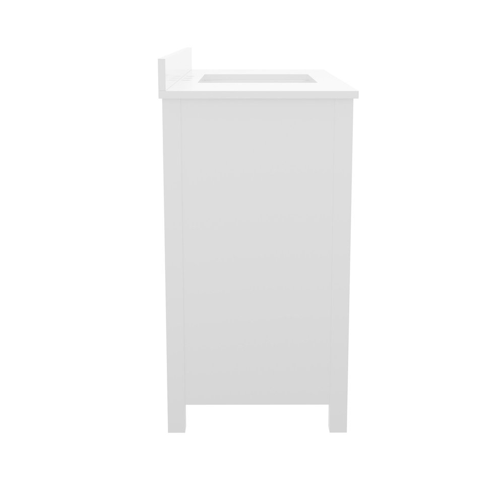 36in Bathroom Vanity with Sink, Storage Cabinet with Soft Close Doors, White. Picture 10