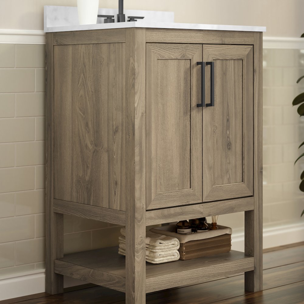 24 Inch Contemporary Bathroom Vanity with Sink Combo. Picture 6