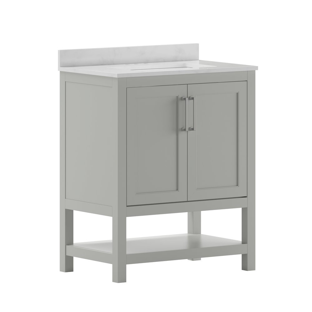 30 Inch Contemporary Bathroom Vanity with Sink Combo. Picture 1