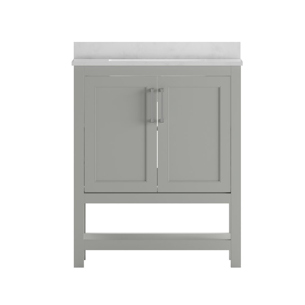30 Inch Contemporary Bathroom Vanity with Sink Combo. Picture 11