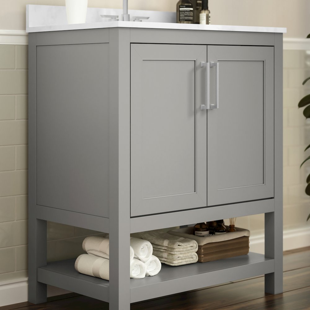 30 Inch Contemporary Bathroom Vanity with Sink Combo. Picture 6