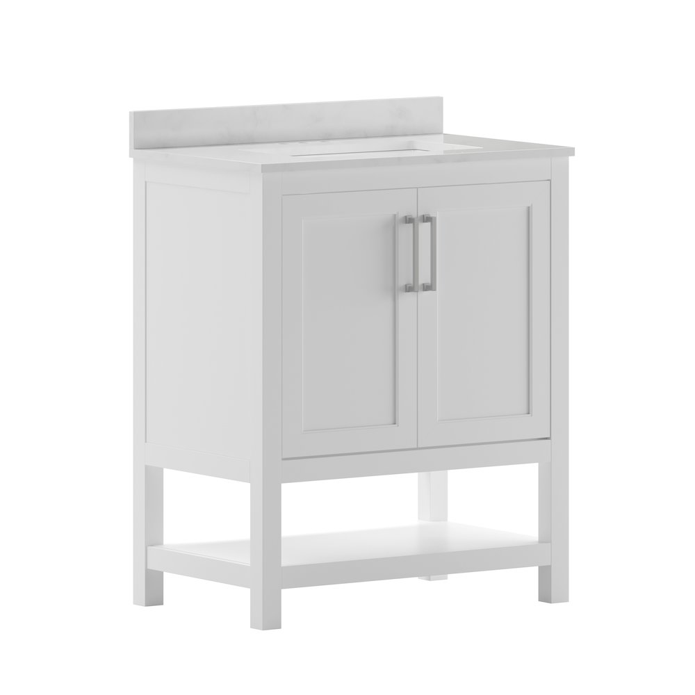 30 Inch Contemporary Bathroom Vanity with Sink Combo. Picture 1