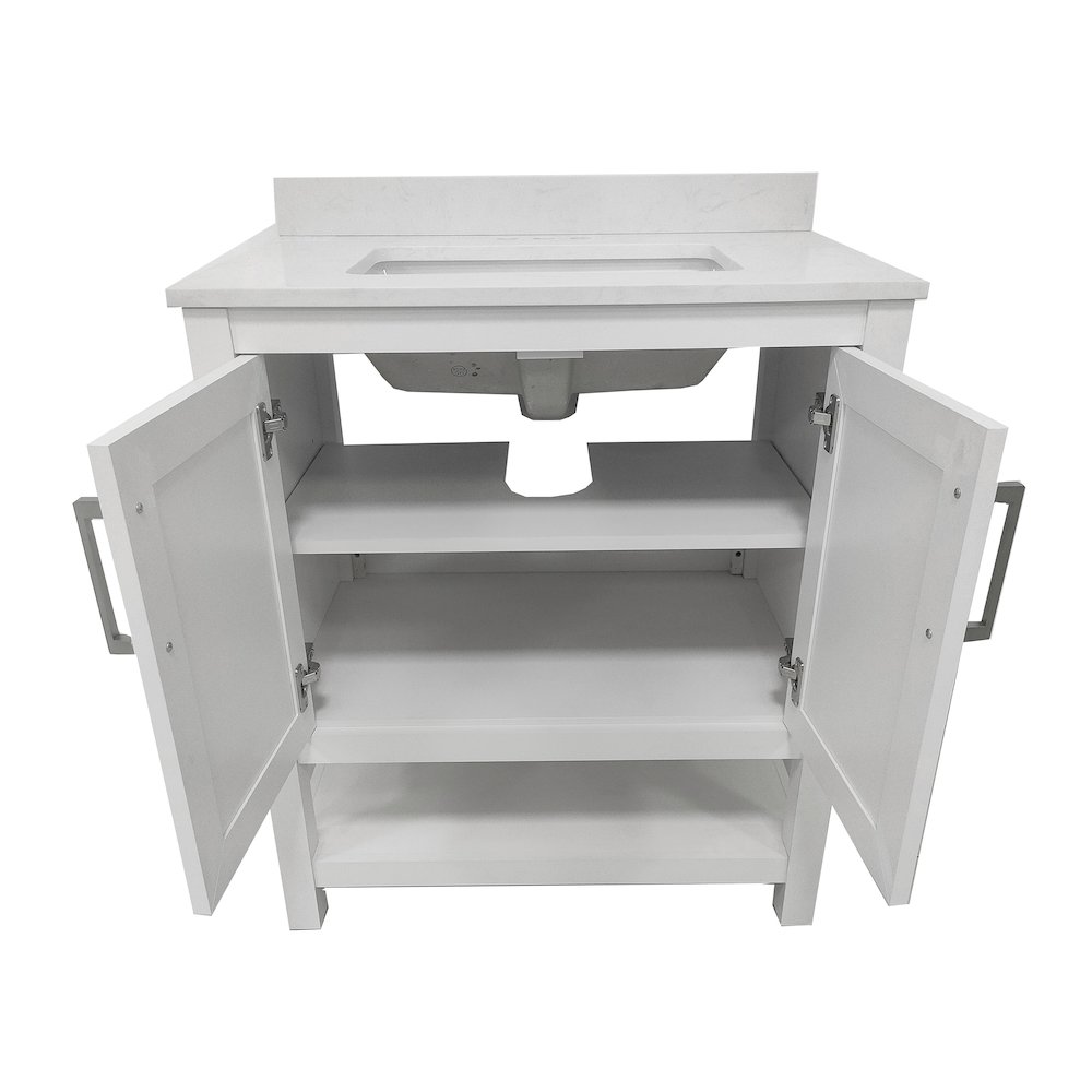 30 Inch Contemporary Bathroom Vanity with Sink Combo. Picture 9