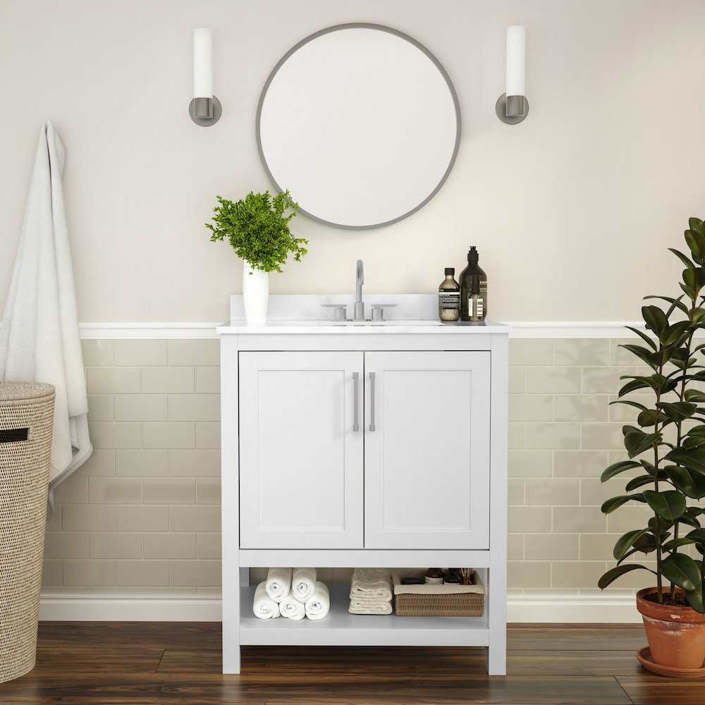 30 Inch Contemporary Bathroom Vanity with Sink Combo. Picture 2