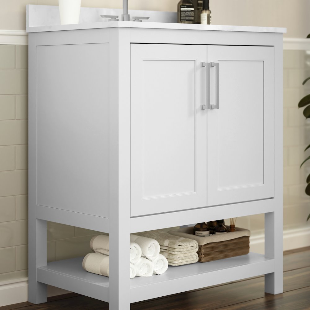 30 Inch Contemporary Bathroom Vanity with Sink Combo. Picture 6