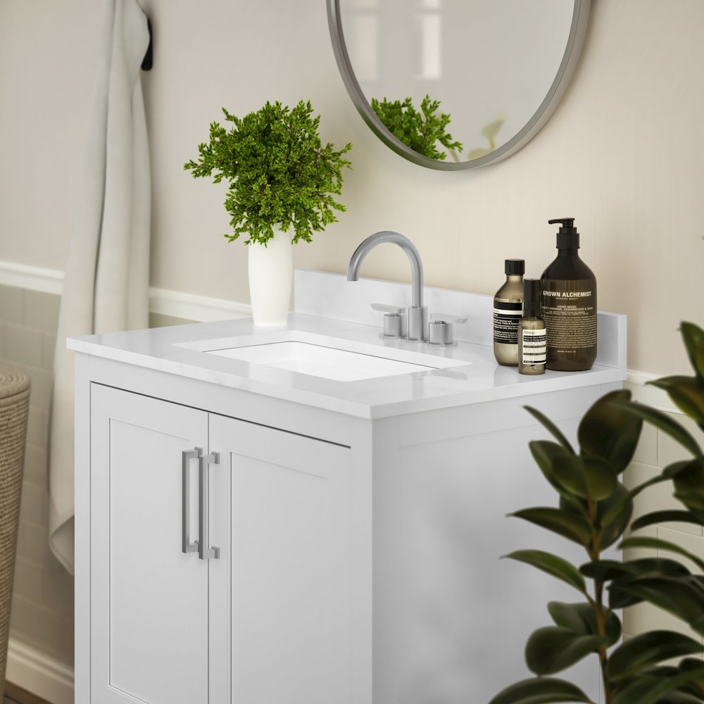 30 Inch Contemporary Bathroom Vanity with Sink Combo. Picture 7