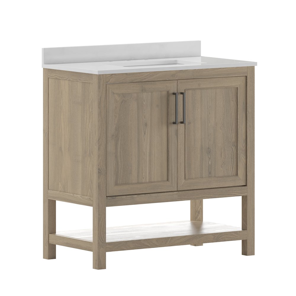 36 Inch Contemporary Bathroom Vanity with Sink Combo. Picture 1