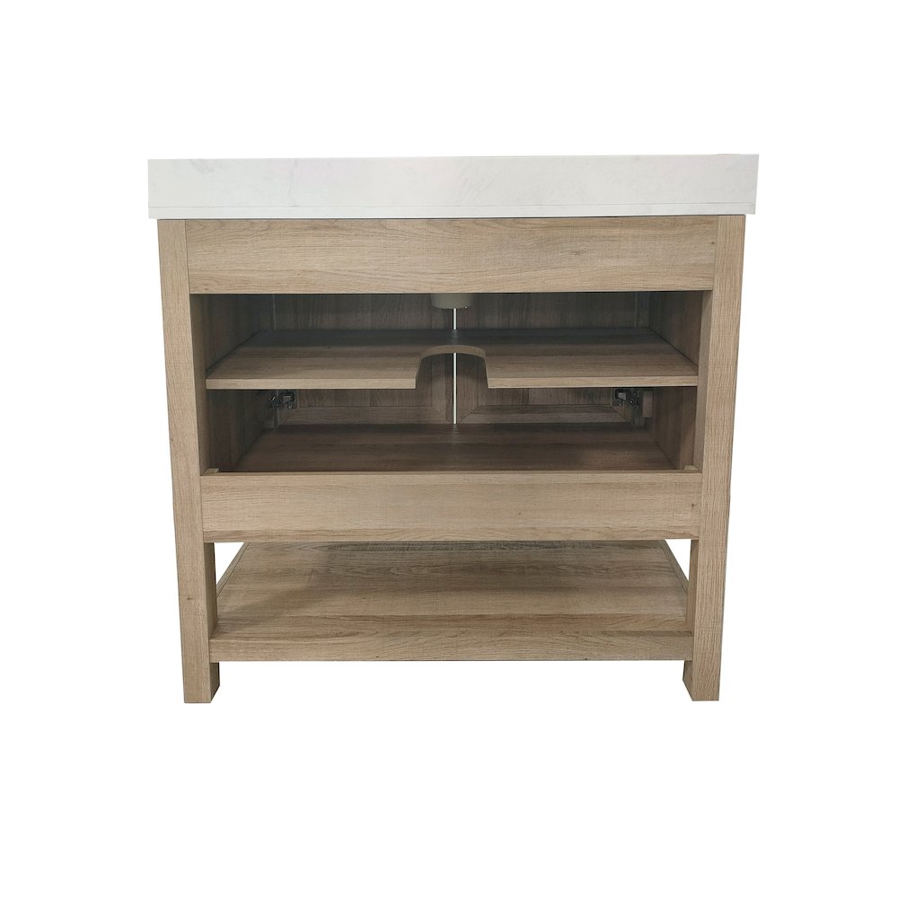 36 Inch Contemporary Bathroom Vanity with Sink Combo. Picture 8