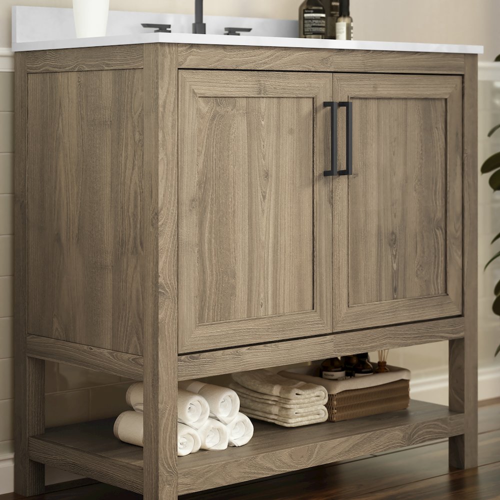 36 Inch Contemporary Bathroom Vanity with Sink Combo. Picture 6