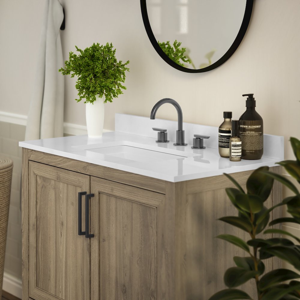 36 Inch Contemporary Bathroom Vanity with Sink Combo. Picture 7