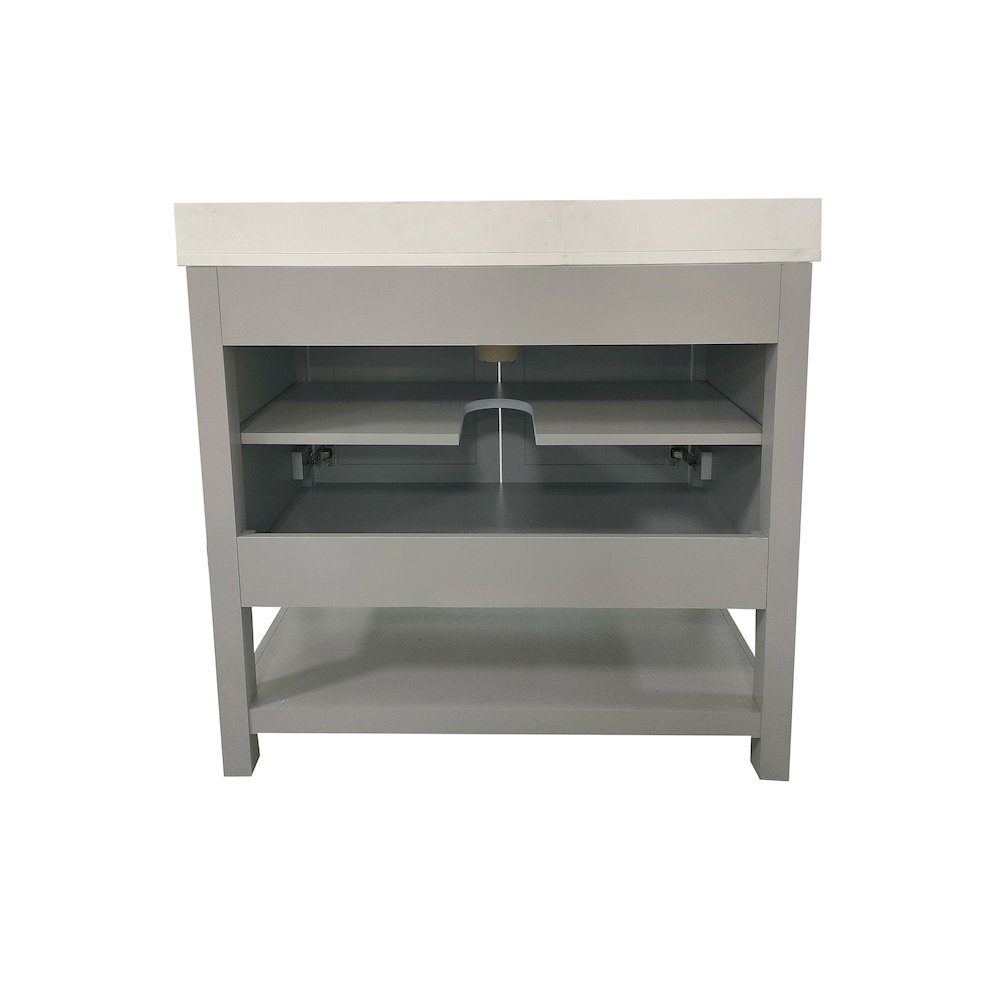 36 Inch Contemporary Bathroom Vanity with Sink Combo. Picture 8
