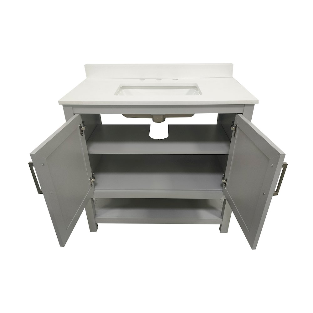 36 Inch Contemporary Bathroom Vanity with Sink Combo. Picture 9