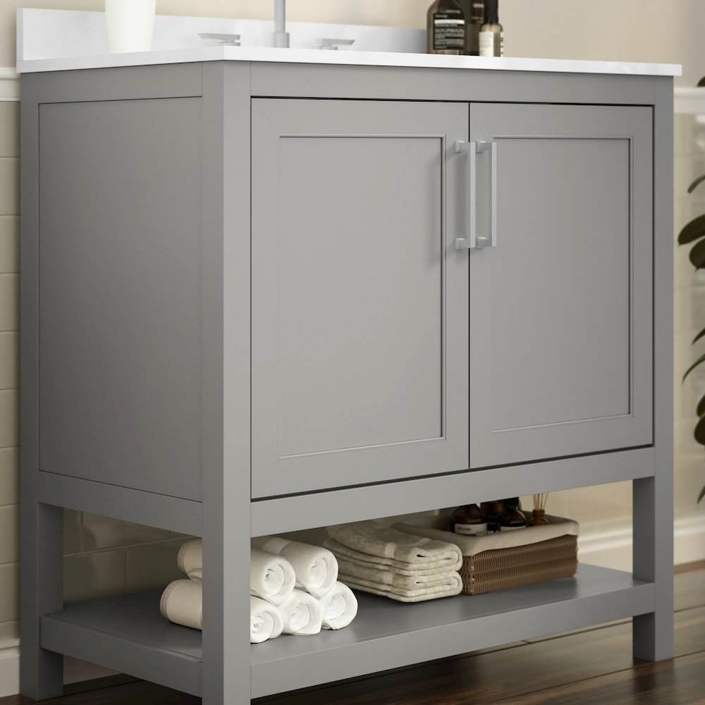 36 Inch Contemporary Bathroom Vanity with Sink Combo. Picture 6