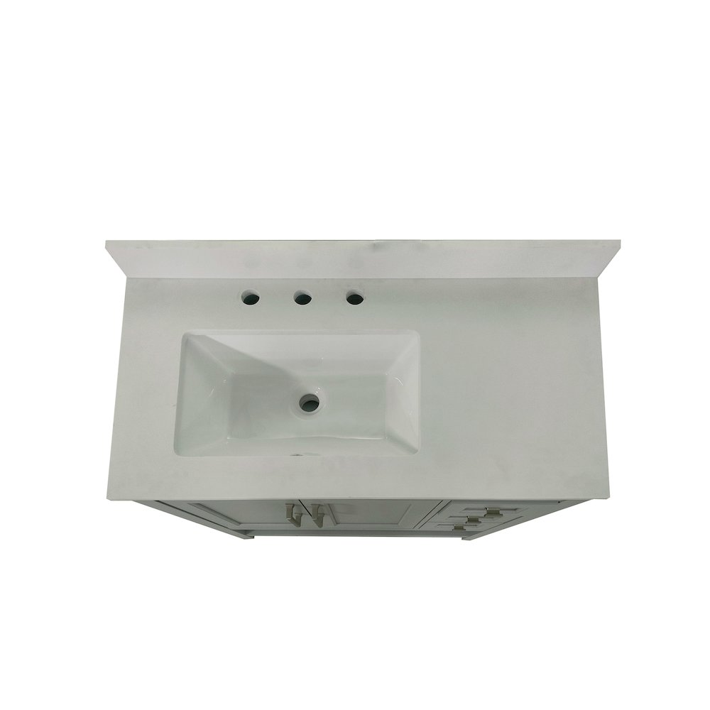 36 Inch Contemporary Bathroom Vanity with Storage Drawers and Sink Combo. Picture 12