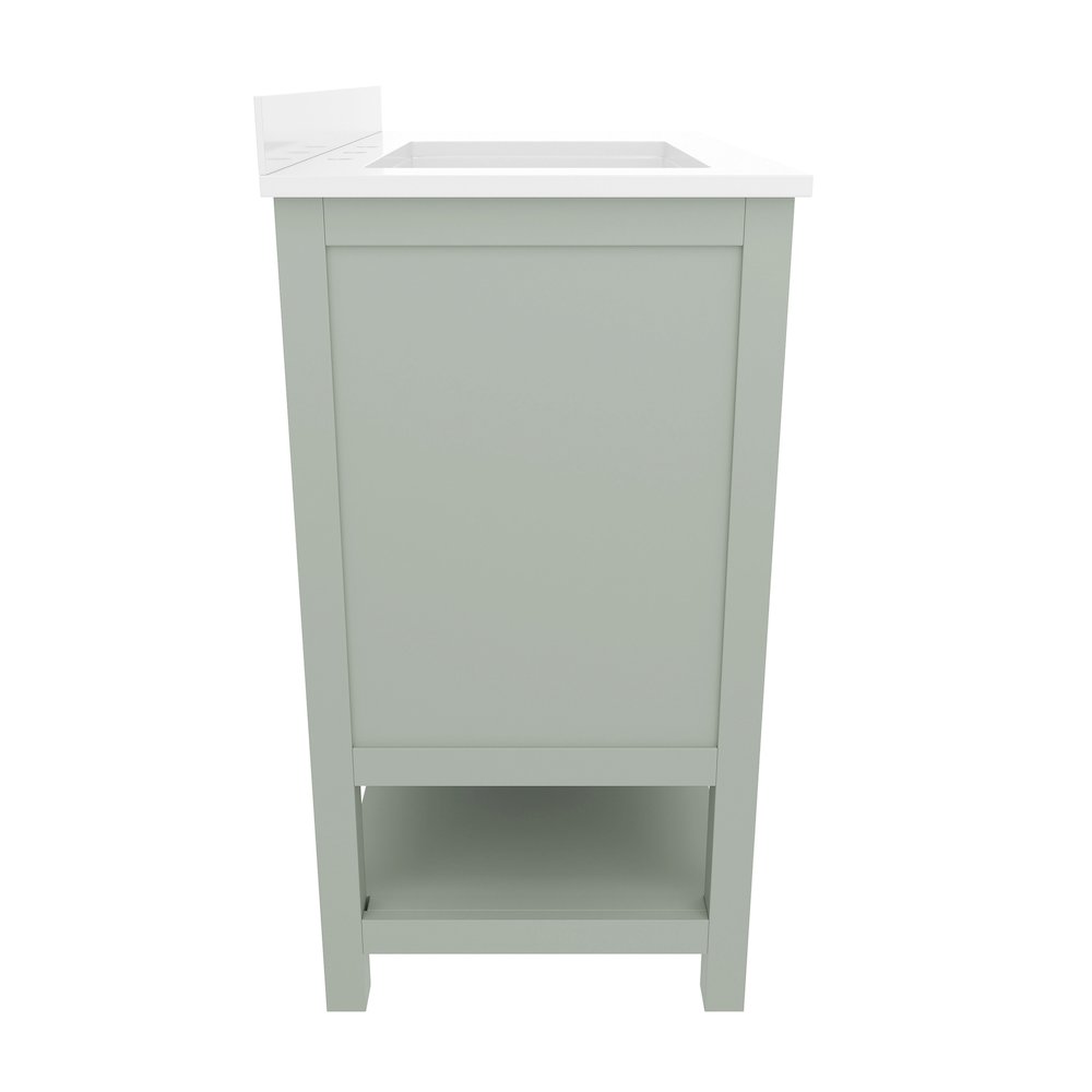36in Bathroom Vanity with Storage Drawers and Sink Combo, Sage Frame. Picture 10