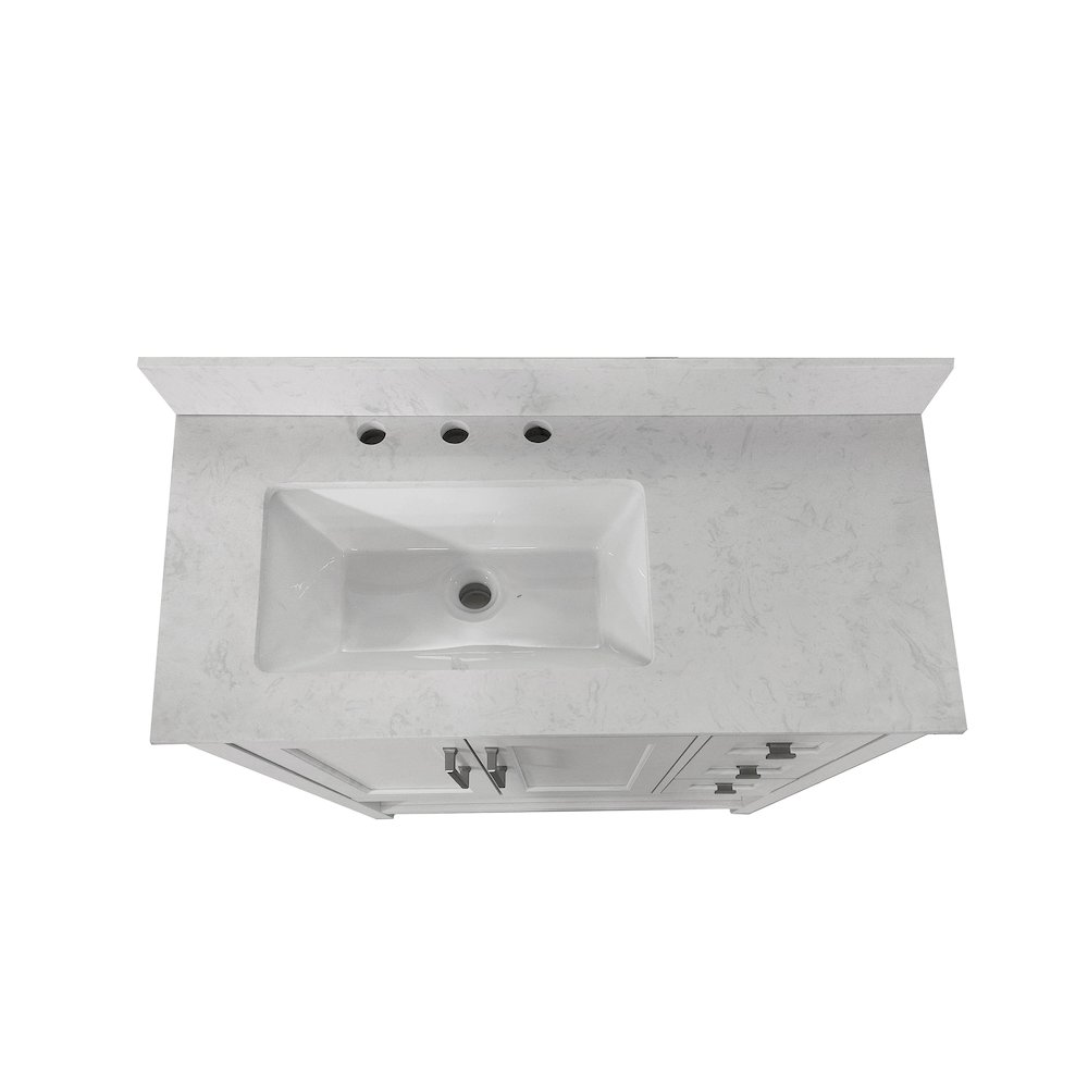 36 Inch Contemporary Bathroom Vanity with Storage Drawers and Sink Combo. Picture 12