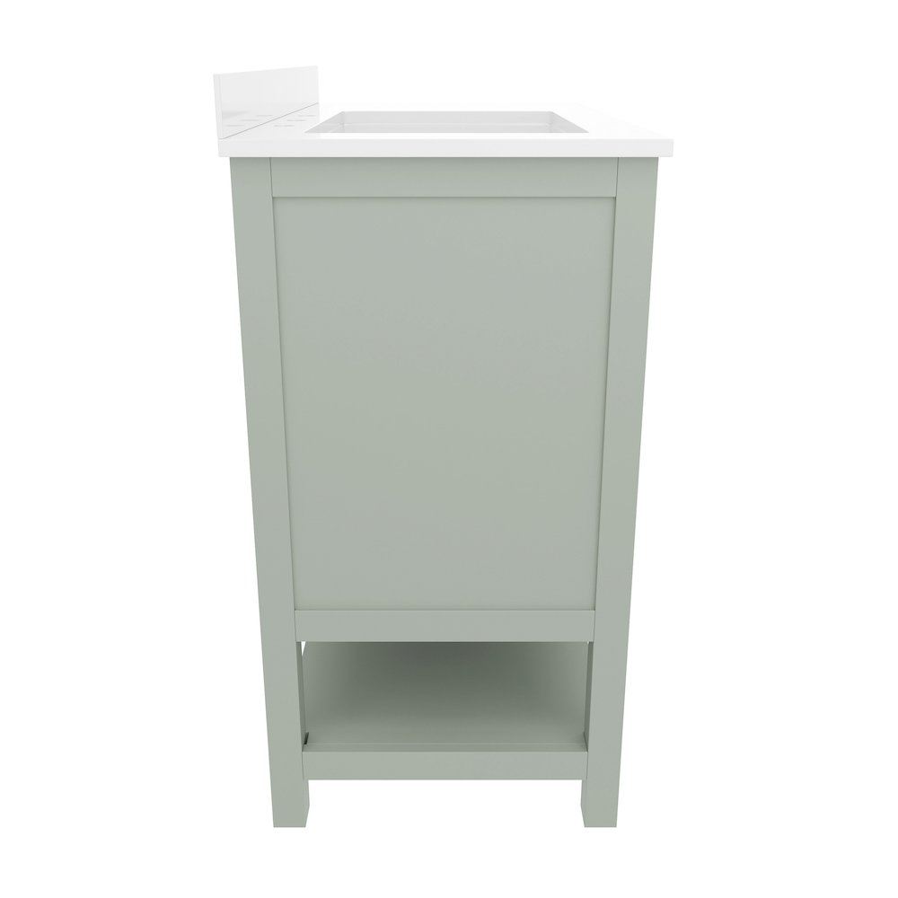 42in Bathroom Vanity with Storage Drawers and Sink Combo, Sage Frame. Picture 10