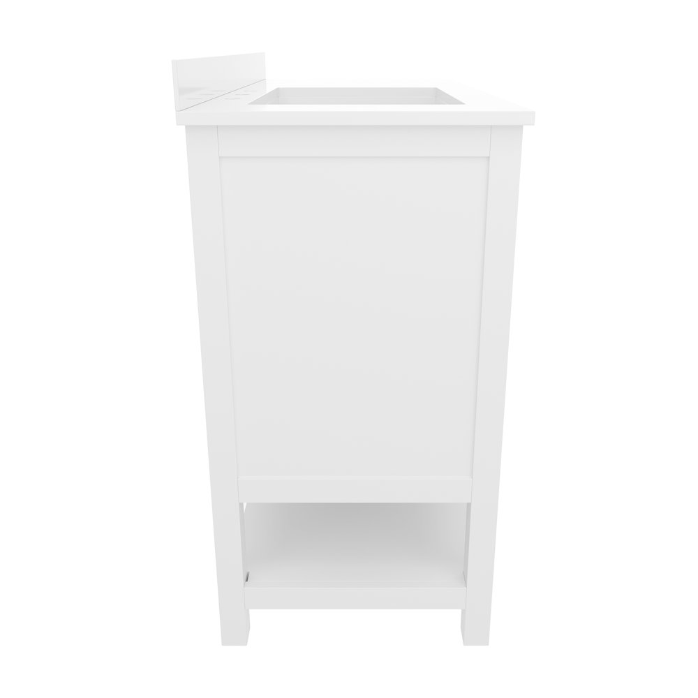 42in Bathroom Vanity with Storage Drawers and Sink Combo, White Frame. Picture 10