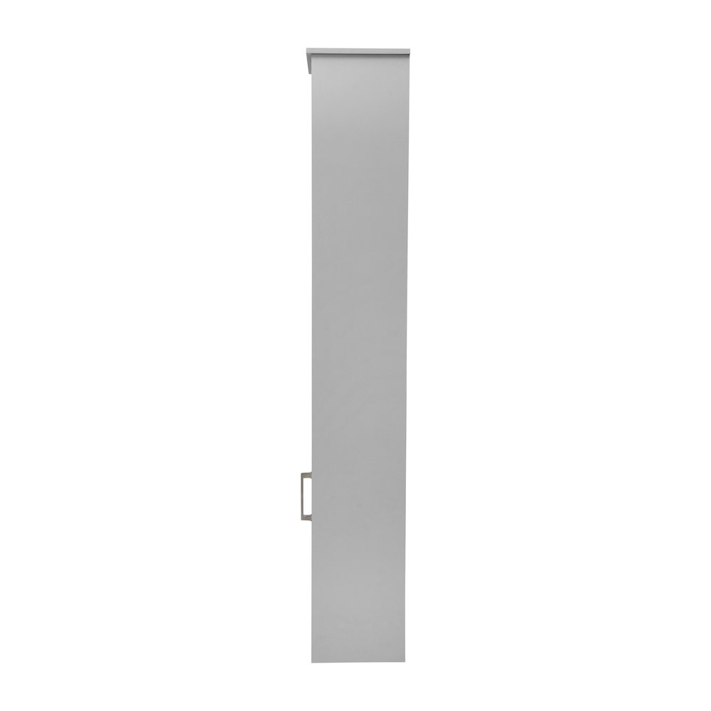 Modern Tall Linen Tower Storage Cabinet, Gray. Picture 10