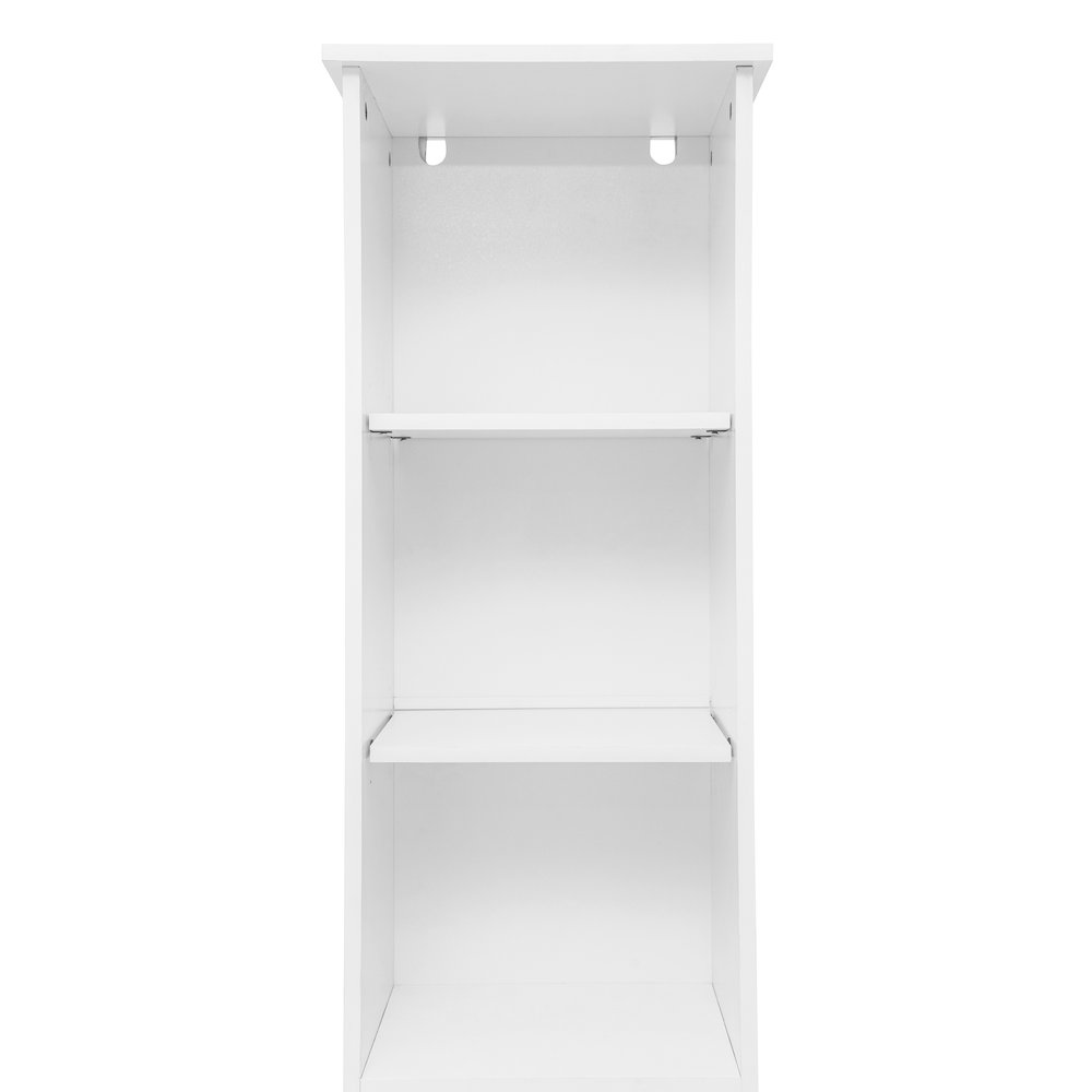 Modern Tall Linen Tower Storage Cabinet, White. Picture 12
