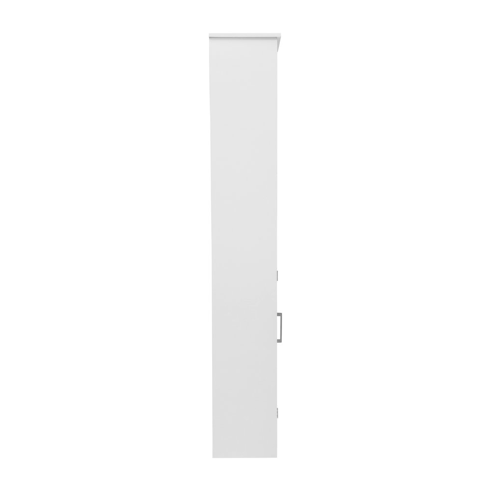 Modern Tall Linen Tower Storage Cabinet, White. Picture 10