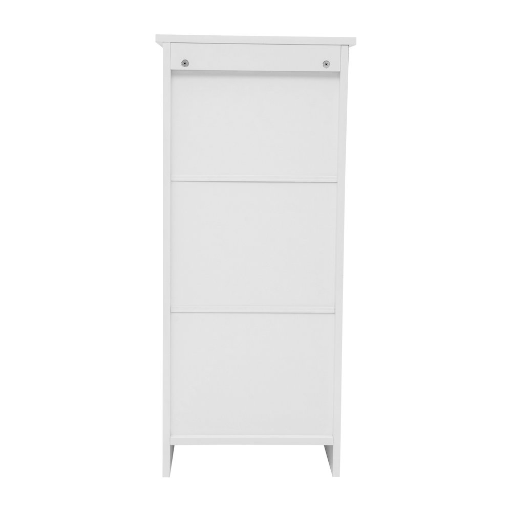 Modern Freestanding Bathroom Storage Cabinet Organizer, White. Picture 7
