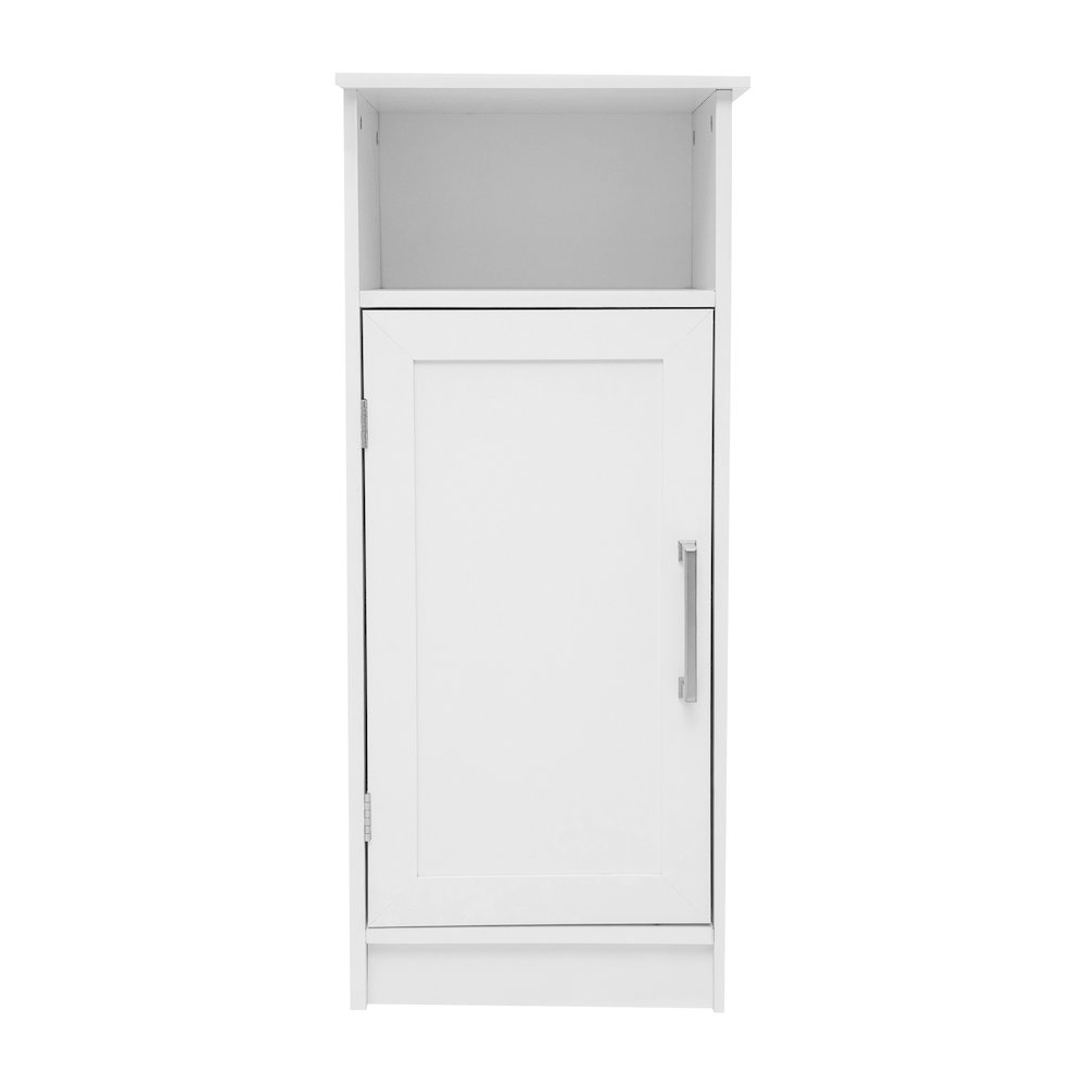 Modern Freestanding Bathroom Storage Cabinet Organizer, White. Picture 10