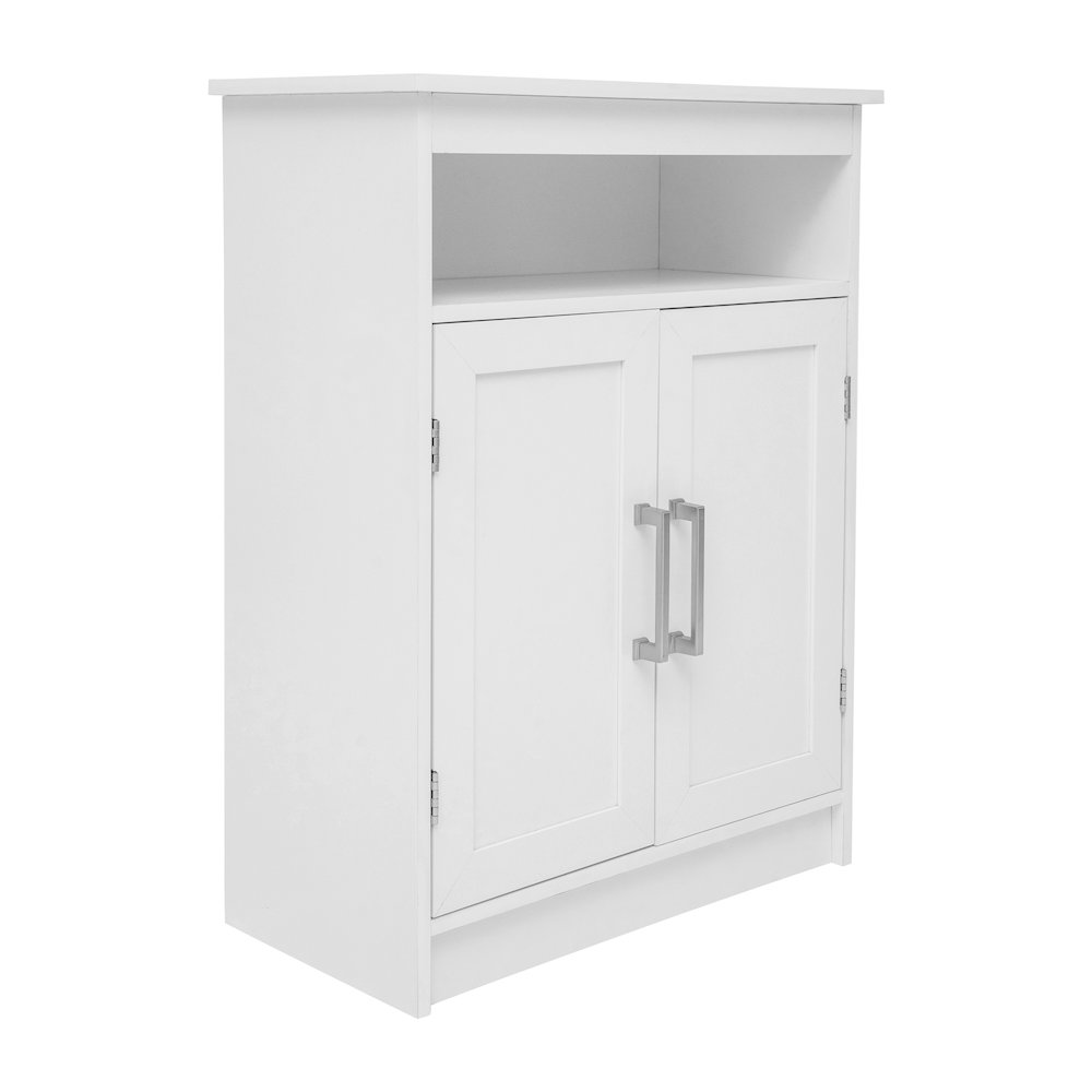 Modern Bathroom Storage Cabinet Organizer, White. Picture 1