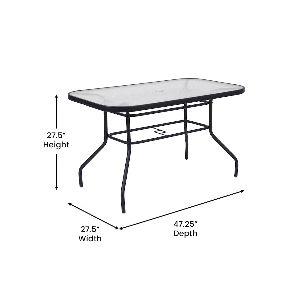 5 Piece Patio Dining Set with Patio Table with 4 Chairs, Gray. Picture 5