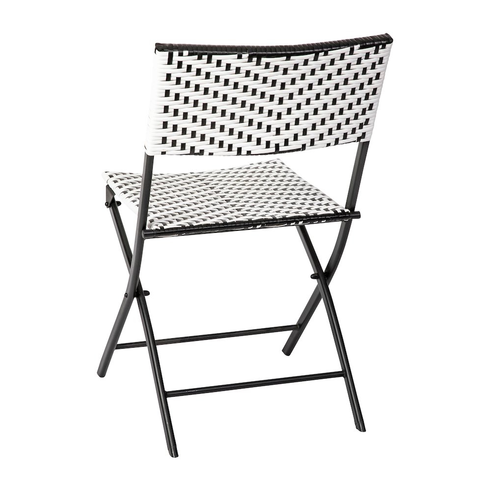 Modern 3 Piece Folding French Bistro Table and Chairs Set. Picture 9