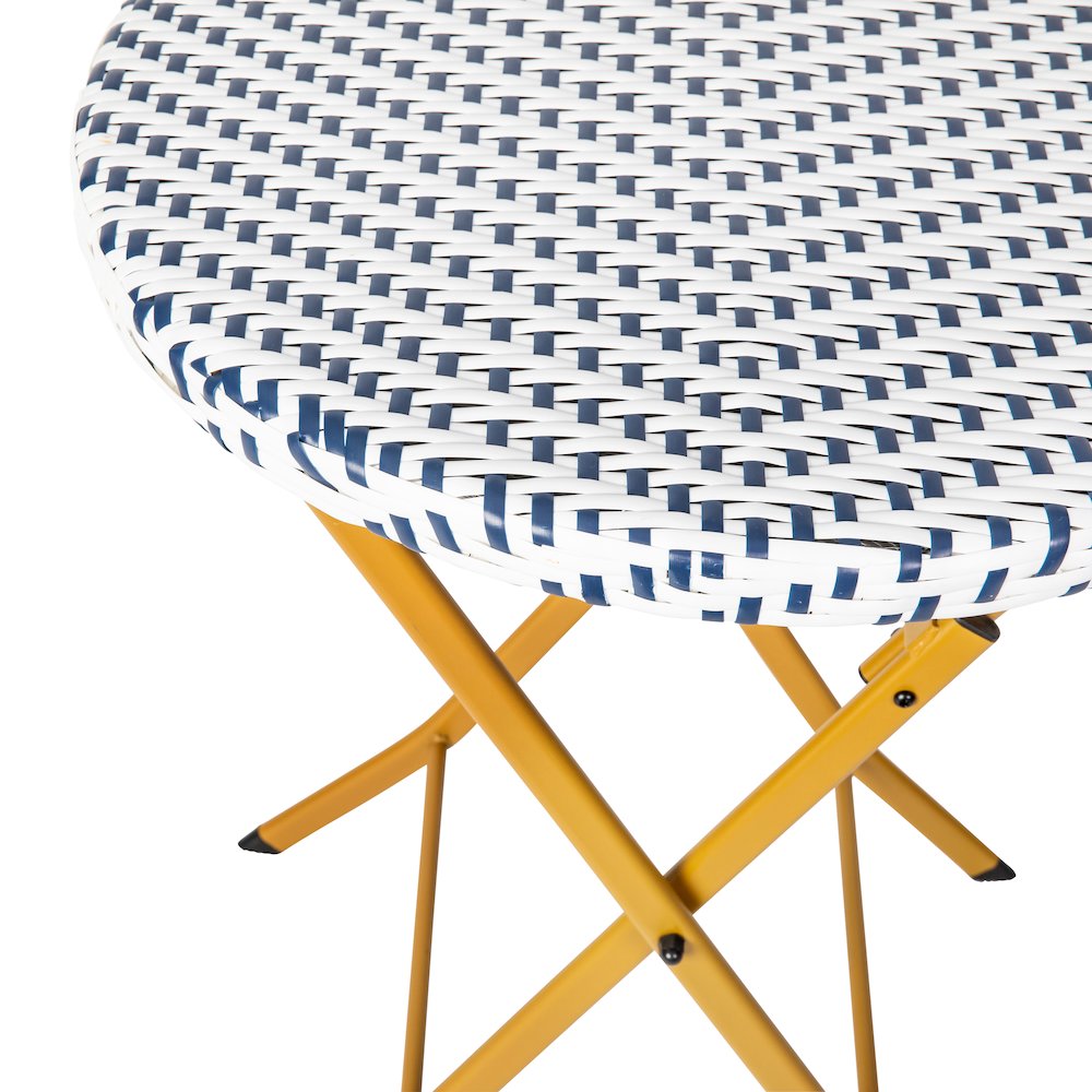Modern 3 Piece Folding French Bistro Table and Chairs Set. Picture 10