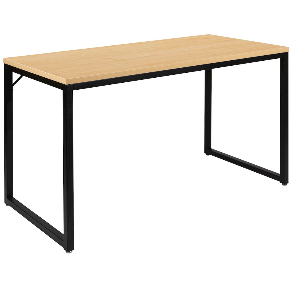 Office Computer Desk and Home Office Desk - 47" Long (Maple/Black). Picture 1