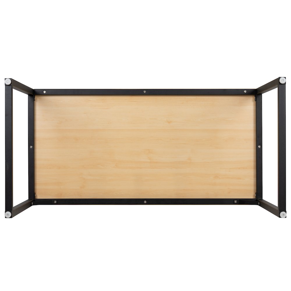 Office Computer Desk and Home Office Desk - 47" Long (Maple/Black). Picture 9