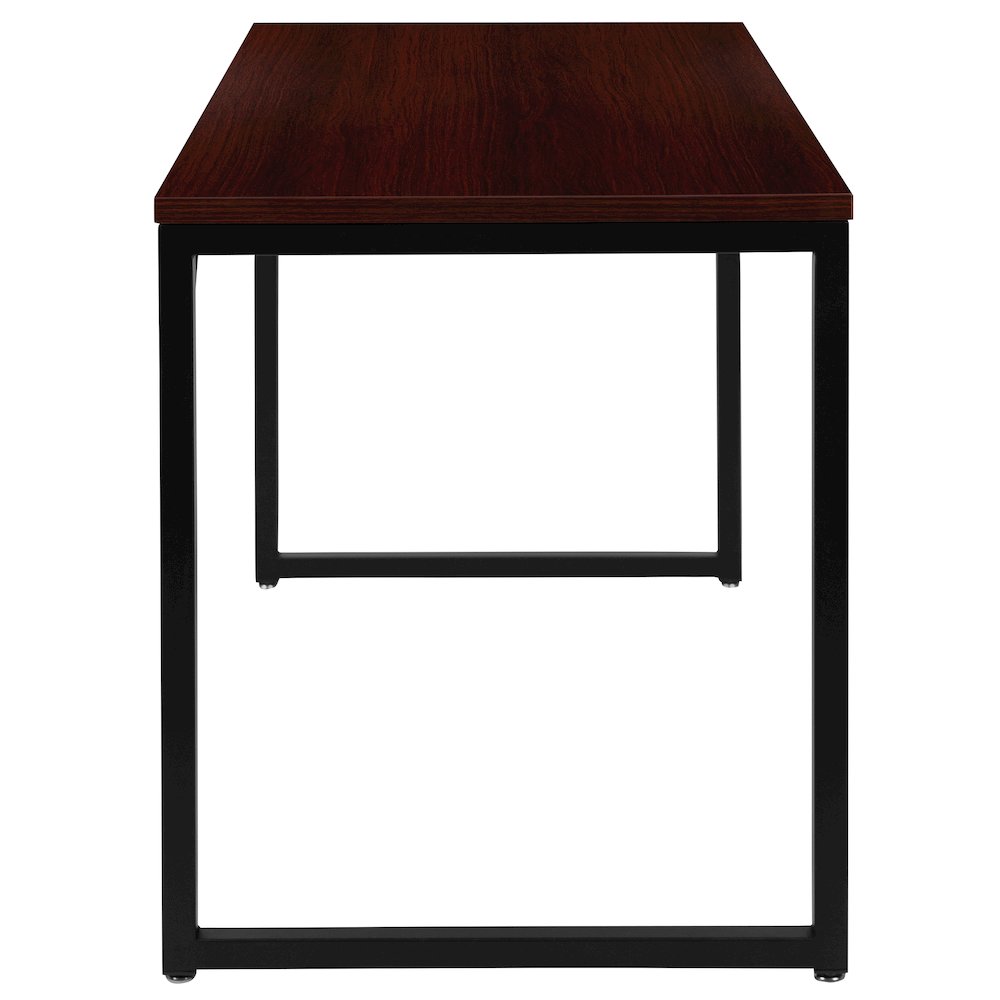Office Computer Desk and Home Office Desk - 47" Long (Mahogany/Black). Picture 10