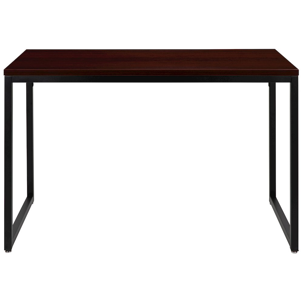 Office Computer Desk and Home Office Desk - 47" Long (Mahogany/Black). Picture 11