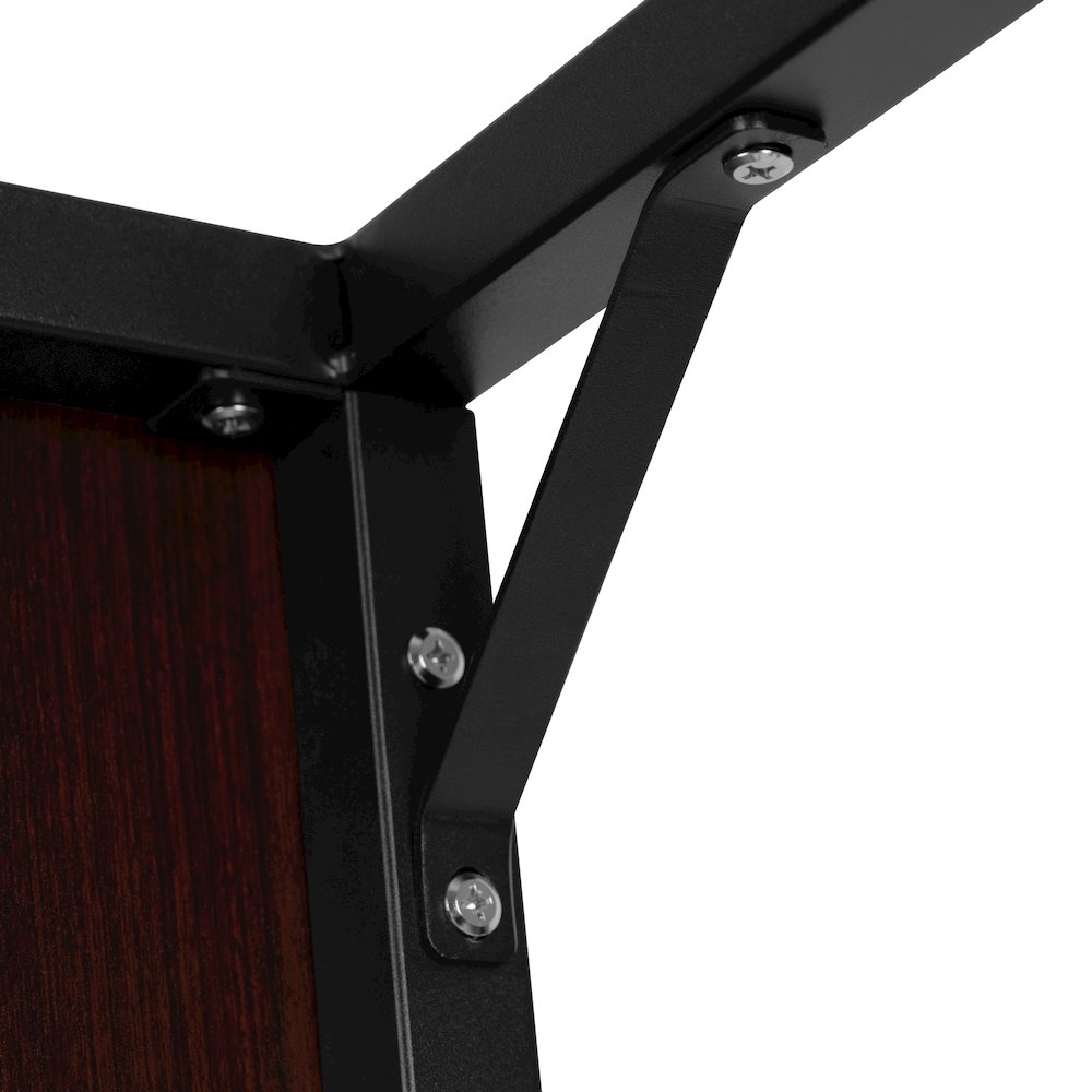 Office Computer Desk and Home Office Desk - 47" Long (Mahogany/Black). Picture 14