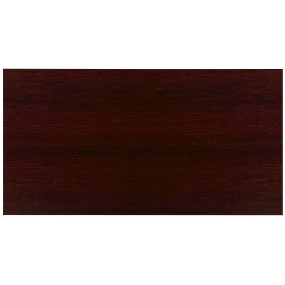 Office Computer Desk and Home Office Desk - 47" Long (Mahogany/Black). Picture 12