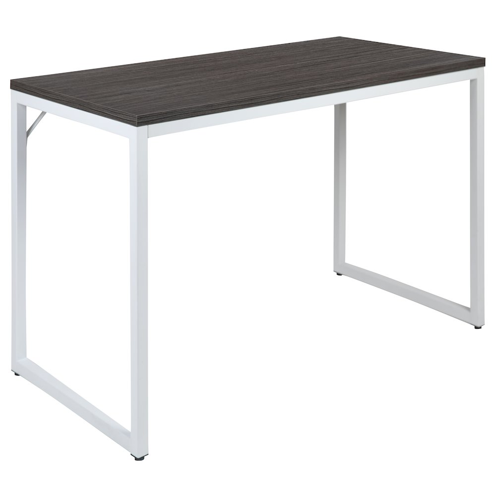 Tiverton Office Computer Desk and Home Office Desk - 47" Long (Gray/White). Picture 1