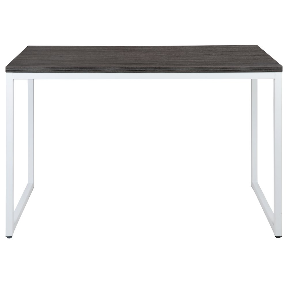 Tiverton Office Computer Desk and Home Office Desk - 47" Long (Gray/White). Picture 10