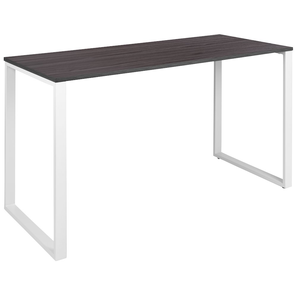 Desk Industrial Style Computer Desk Sturdy Home Office Desk - 55"L - Rustic Gray. Picture 1