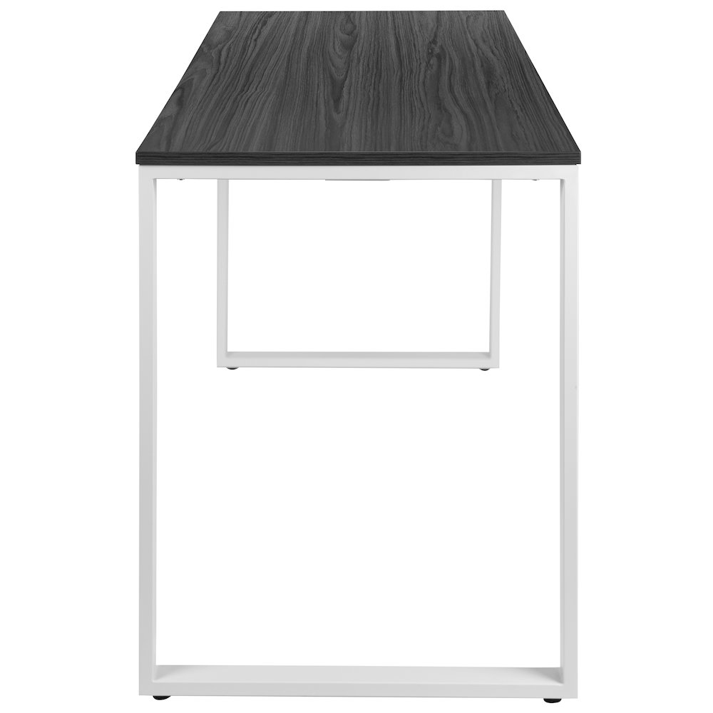 Desk Industrial Style Computer Desk Sturdy Home Office Desk - 55"L - Rustic Gray. Picture 9
