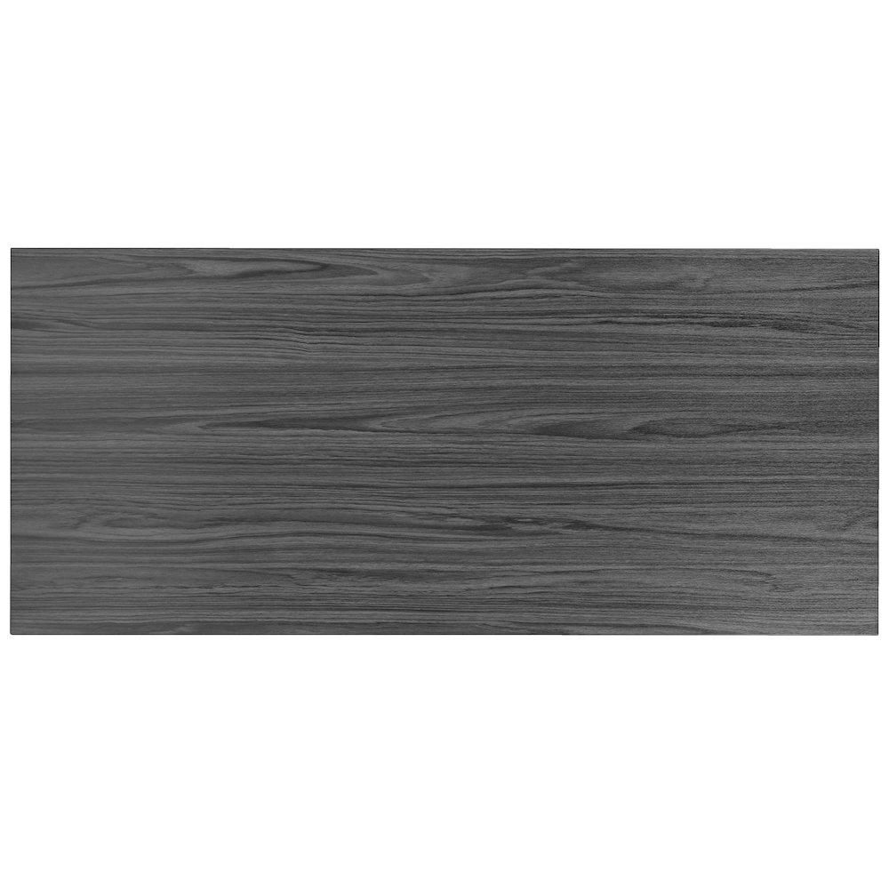 Desk Industrial Style Computer Desk Sturdy Home Office Desk - 55"L - Rustic Gray. Picture 11