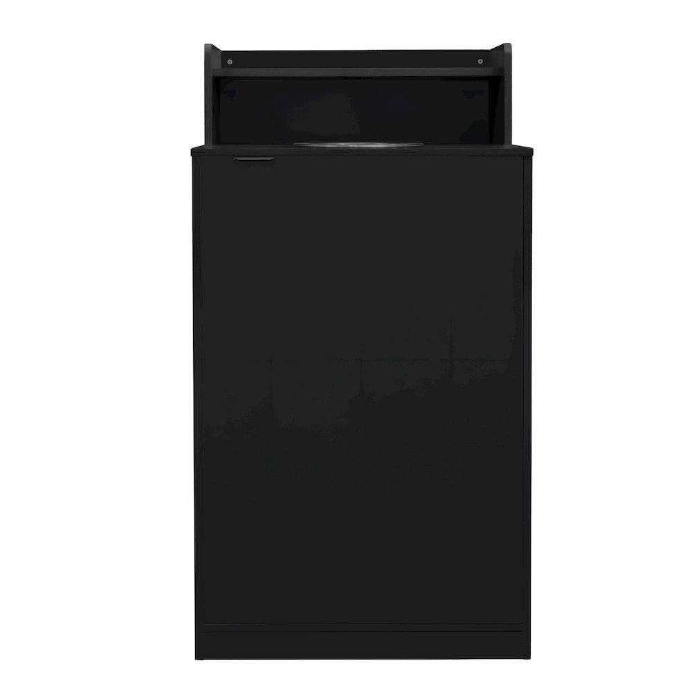 32 Gallon Commercial Trash Can Enclosure, Black. Picture 9