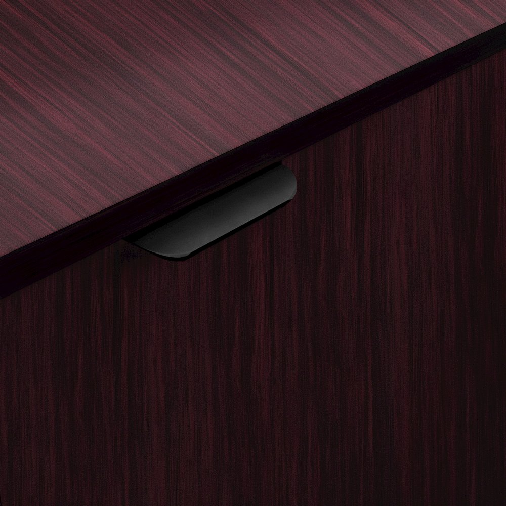 32 Gallon Commercial Trash Can Enclosure, Mahogany. Picture 10