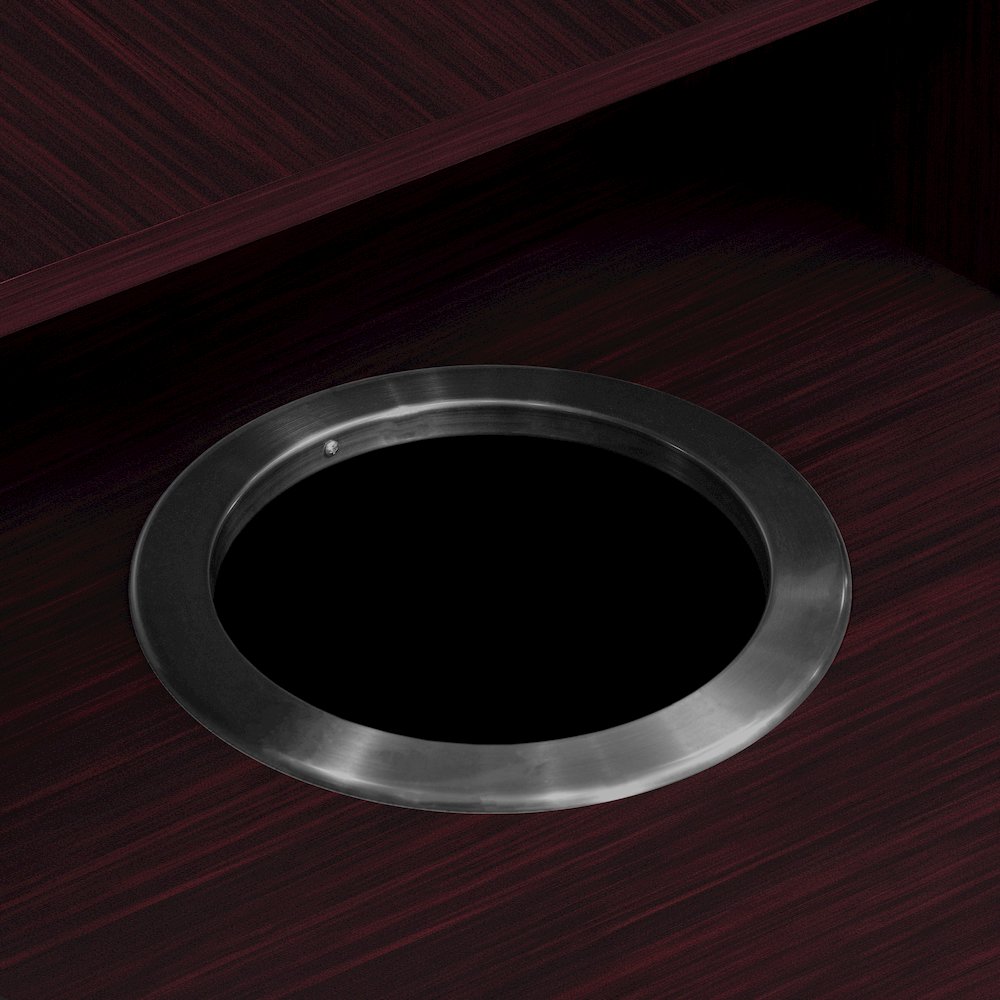 32 Gallon Commercial Trash Can Enclosure, Mahogany. Picture 12