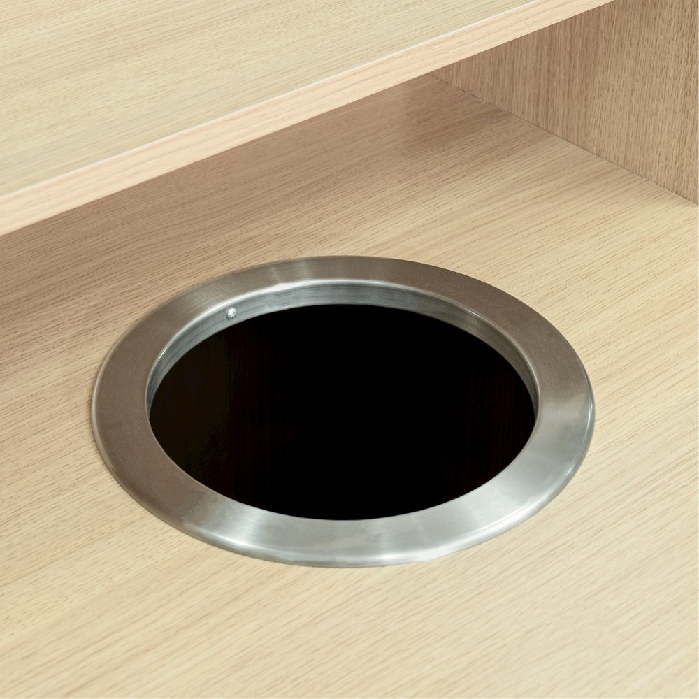 32 Gallon Commercial Trash Can Enclosure, Oak. Picture 12